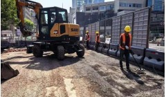 南京湖南路道路市政设施恢复工程路面施工全面启动